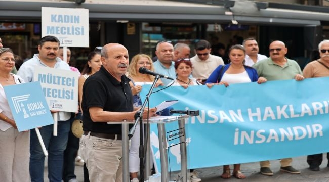 Barış güvercinleri Konak'ta havalandı