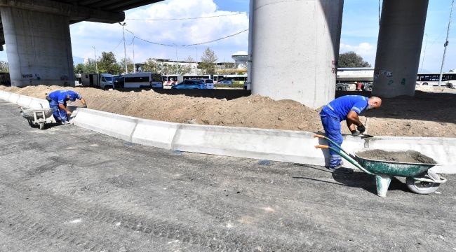 Otogar önünde geri sayım başladı