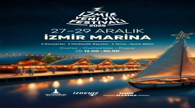  Yeni yıl heyecanı İzmir Marina'da